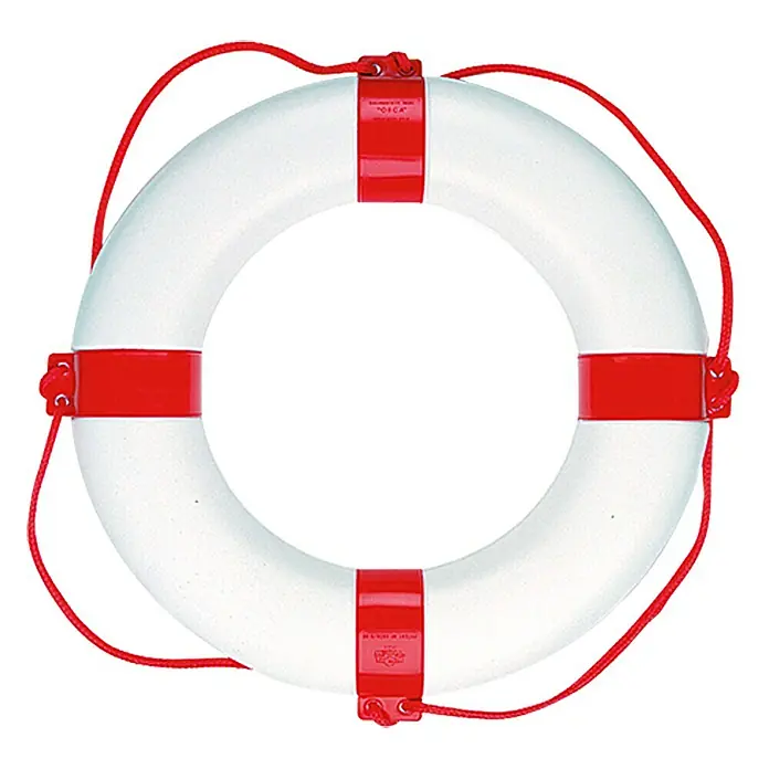 Talamex Rettungsring - Weiß/Rot, Außendurchmesser: 65 cm, Innendurchmesser: 40 cm