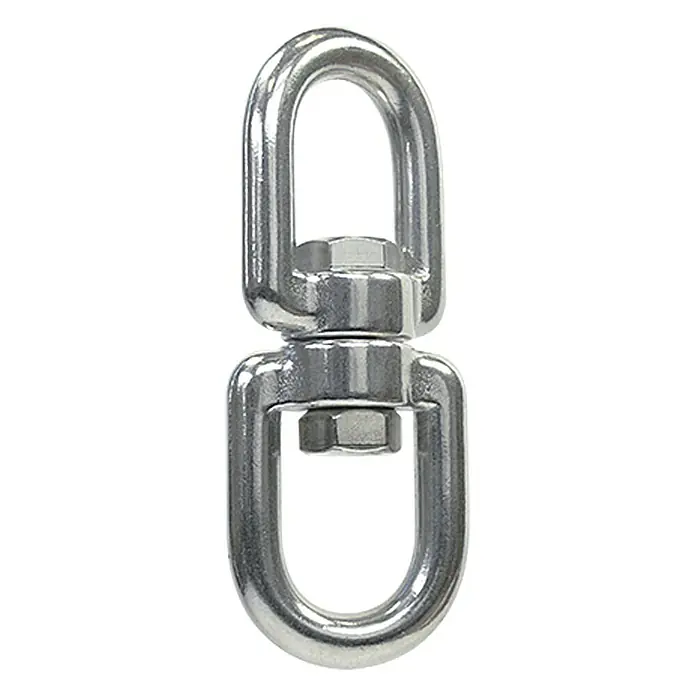 Wirbelschäkel - Bolzendurchmesser: 6 mm, Bruchlast: 1.130 kg, Auge-Auge, Edelstahl, A4