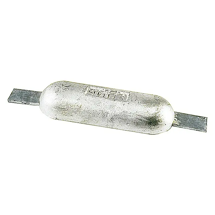 Talamex Rumpfanode - Aluminium, 600 g, Süß- & Brackwasser, 110 x 60 x 28 mm, Schweißen