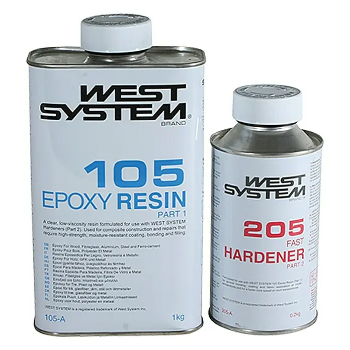 West System Epoxyharsset A-Pack - Met verharder 205, 1,2 kg