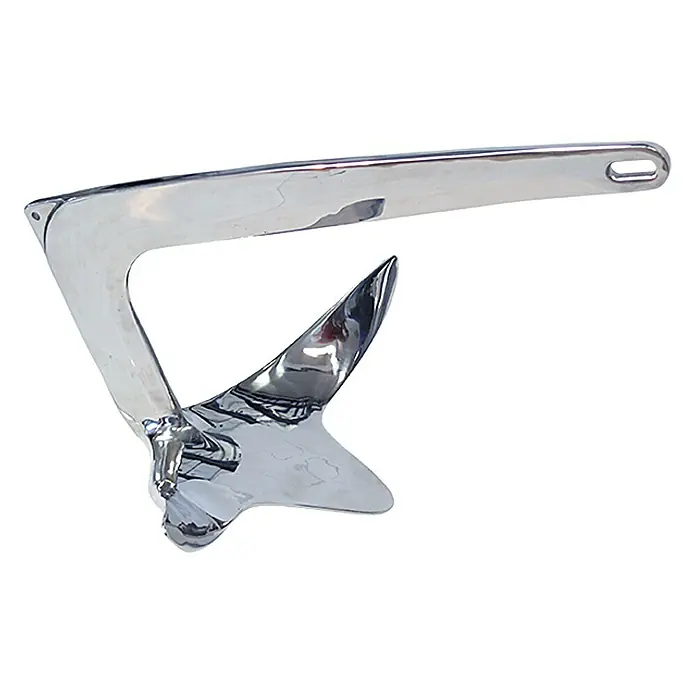 M-Anker Niro - 5,25 kg, Edelstahl, Wallnuss, Industriepoliert