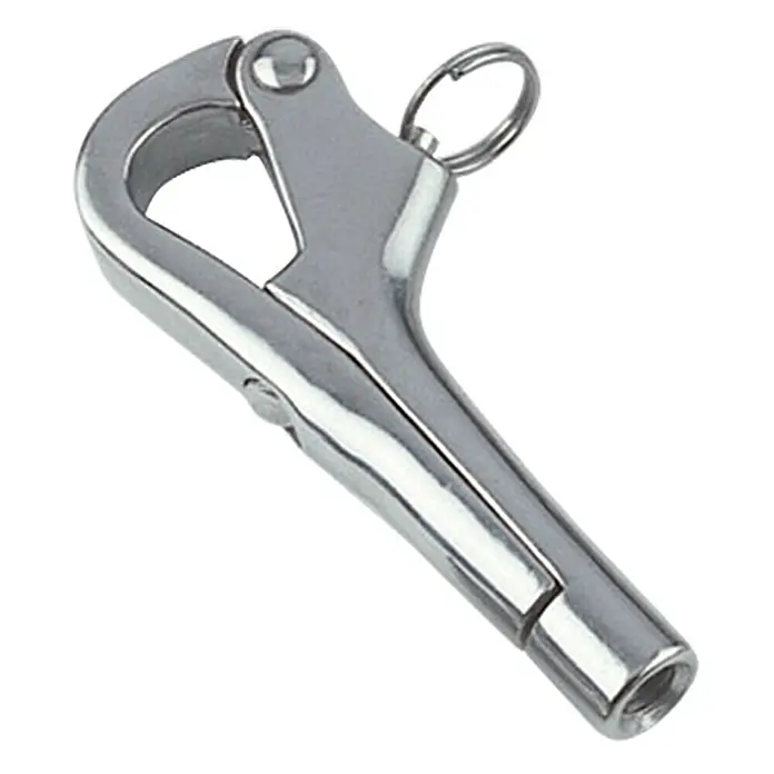 Pelikanhaken - Durchmesser: 27 mm, Mit Gewinde, Edelstahl, A4