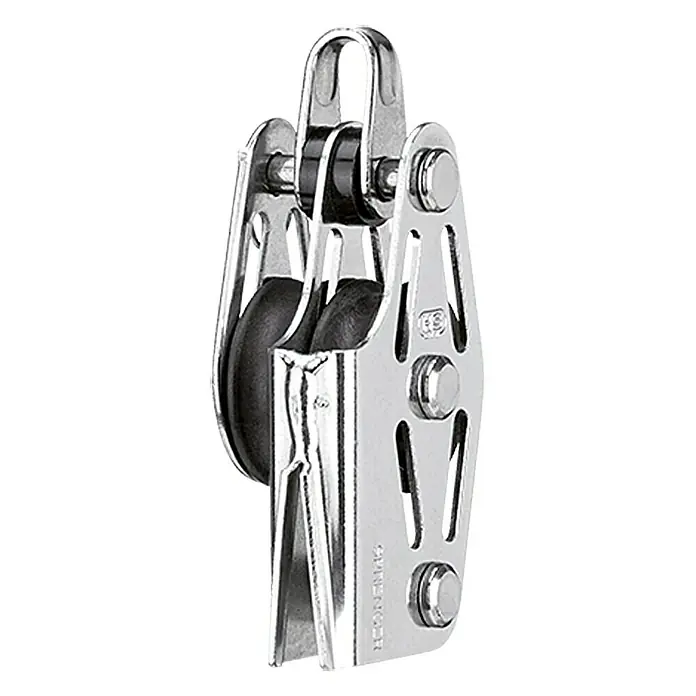 Sprenger Niederholerblock - 6 mm, 2 Rollen, Mit V-Klemme, Gleitlager, Hundsfott