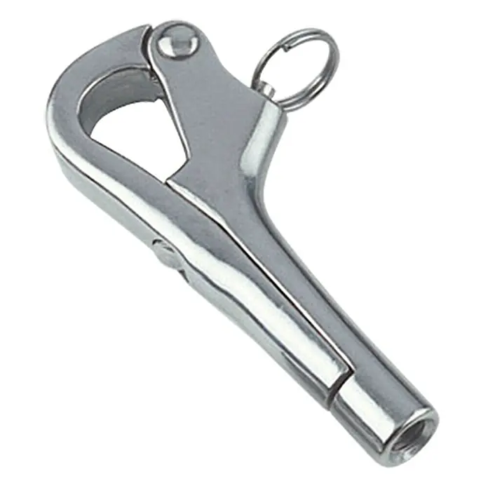 Pelikanhaken - Durchmesser: 18,5 mm, Mit Gewinde, Edelstahl, A4