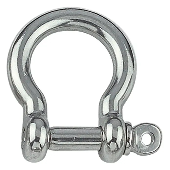 Rundschäkel - Bolzendurchmesser: 6 mm, Rund geschweift, Edelstahl, A4