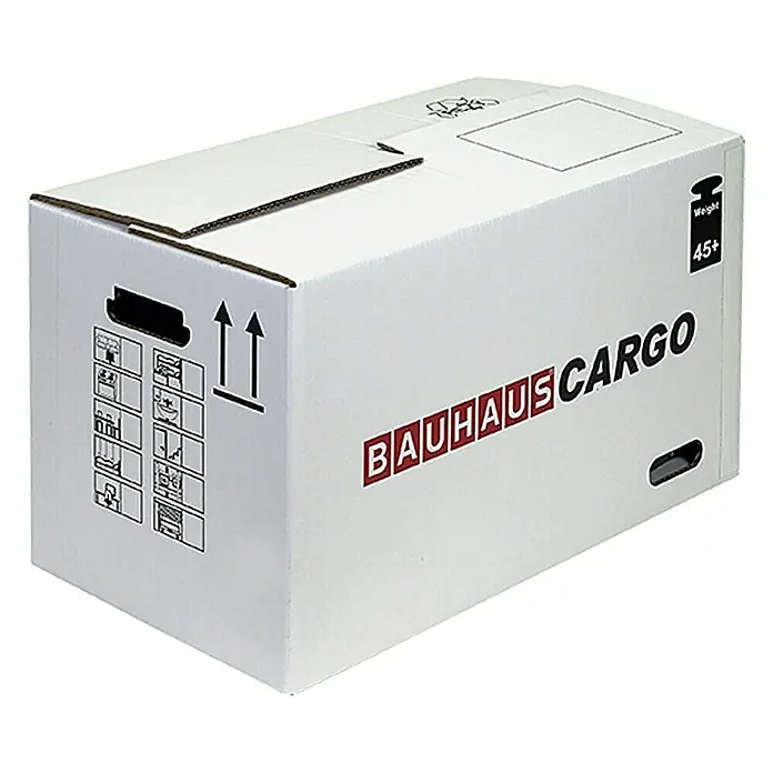 BAUHAUS Umzugskarton Cargo L - Traglast: 45 kg, L x B x H: 65 x 35 x 37 cm