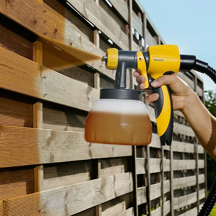 Wagner Sprühaufsatz Wood & Metal EXTRA Large - Passend für: Wagner Spraysysteme mit Click & Paint-Technologie, Wagner Farbsprühsystem Universal Sprayer/Wall Sprayer/Wood & Metal Sprayer, Geeignet für: Dünnflüssige lösemittel- & wasserbasierte Materialien - Vorderansicht