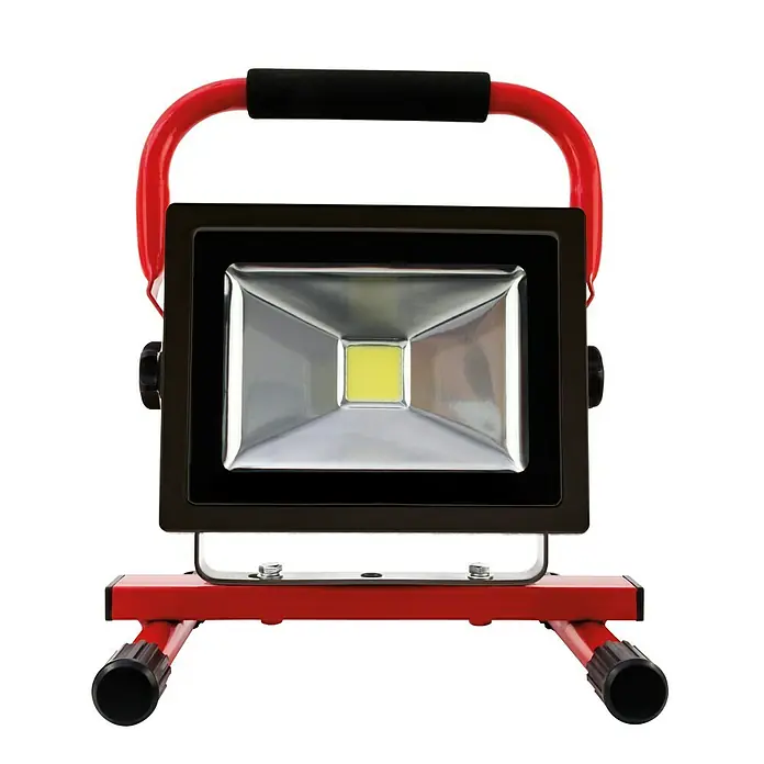 LED-Akkustrahler - 20 W, Tageslichtweiß, IP44 - Vorderansicht