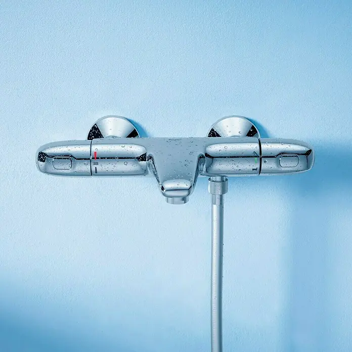 Grohe Grohtherm 1000 New Wannenthermostat - Chrom, Glänzend - Vorderansicht