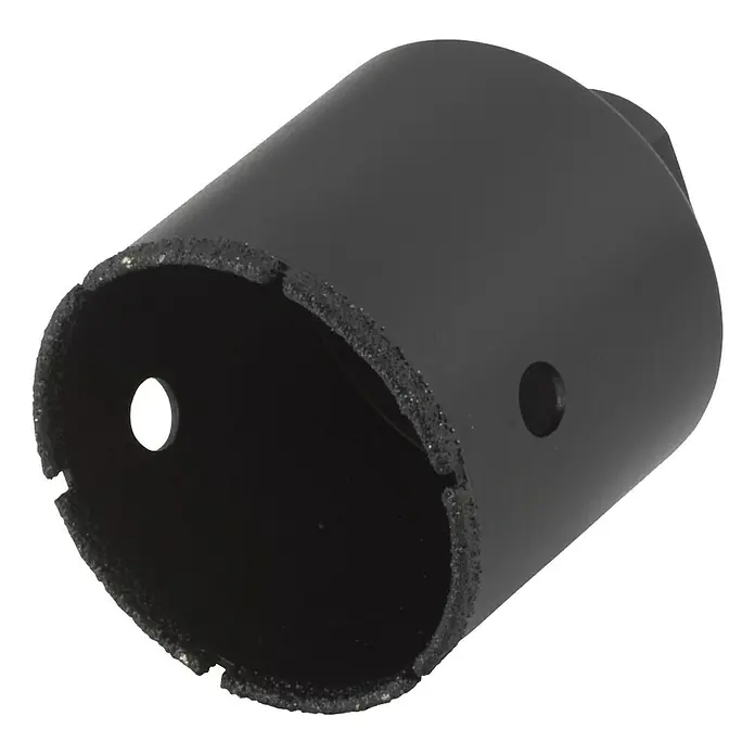 Wolfcraft Diamant-Lochsäge Ceramic Winkelschleifer - Durchmesser Bohrloch: 54 mm, Schnitttiefe: 45 mm, M14 Gewinde - Vorderansicht