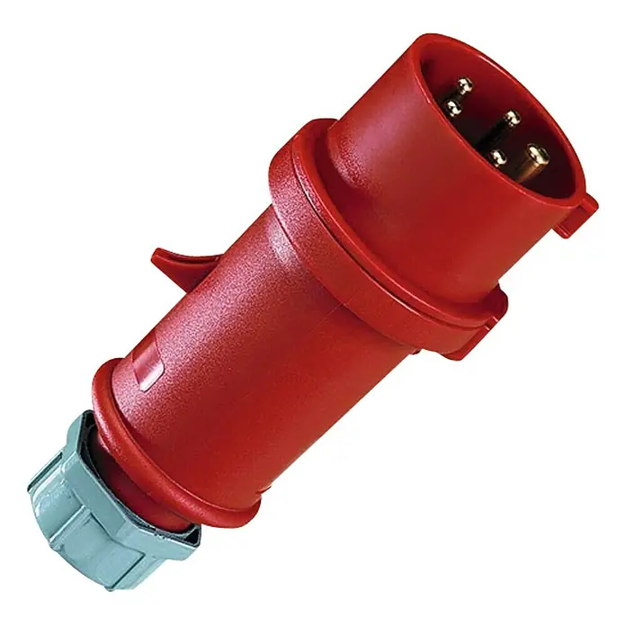 Mennekes CEE-Stecker - 32 A, 400 V, 5-polig, IP44 - Vorderansicht