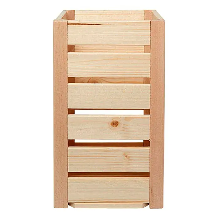 HolzZollhaus Houten kist A 1/8 - 32 x 17,5 x 18 cm, Geschaafd, Naturel - Vooraanzicht