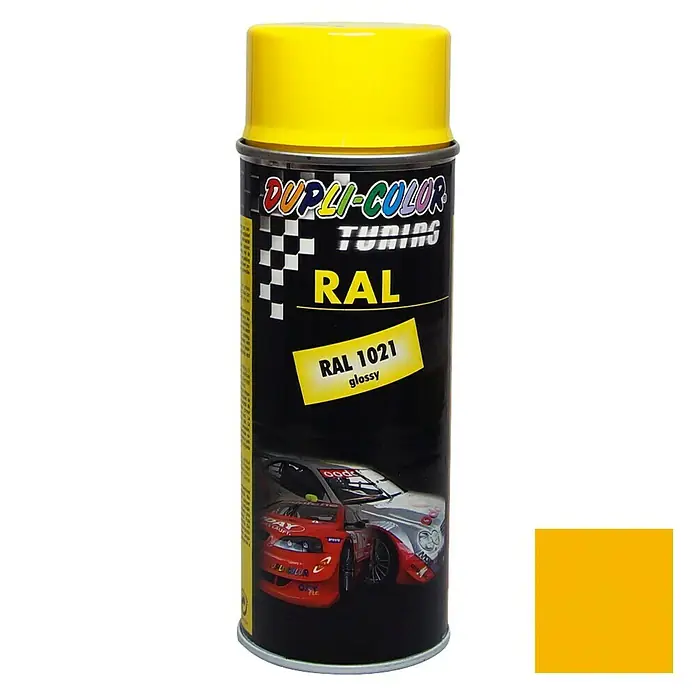 Dupli-Color Tuning Lackspray RAL 1021 - Rapsgelb, Glänzend, 400 ml