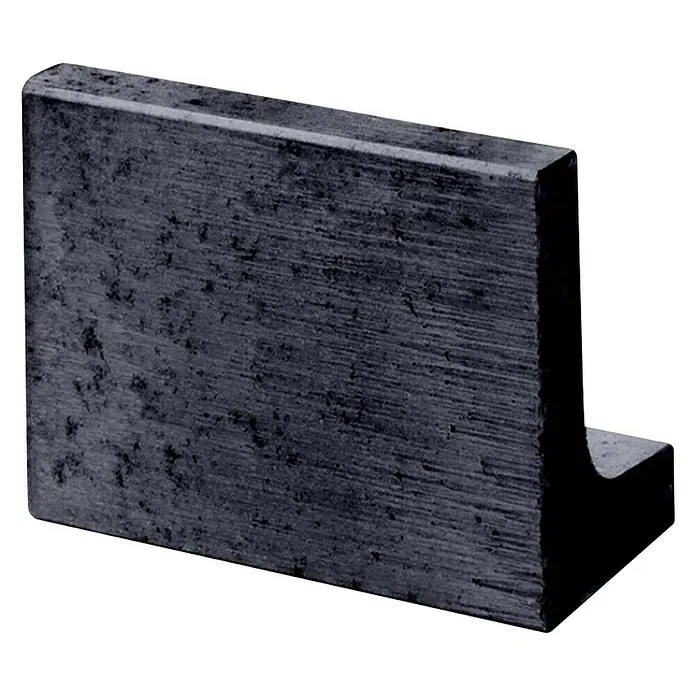 EHL L-Stein - Anthrazit, 20 x 40 x 30 cm, Beton - Vorderansicht