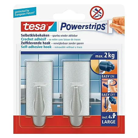 Tesa Powerstrips Zelfklevende haak