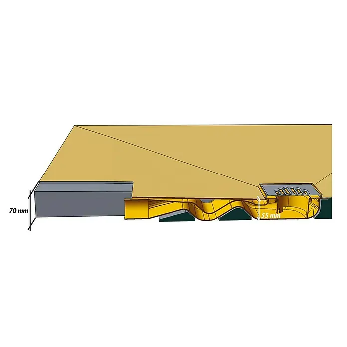 Ottofond Duschelement BED superflach - 120 x 120 cm