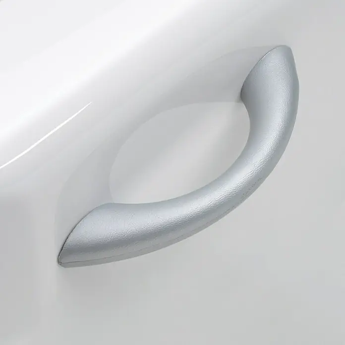 Ottofond Wannengriff Santorin - Passend für: Ottofond Eckbadewanne Santorin, Silber - Detailaufnahme