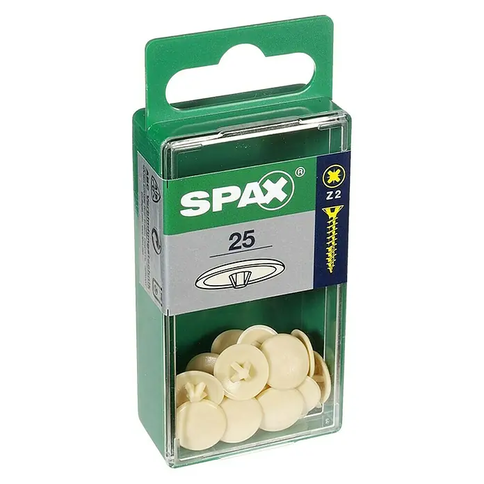 Spax Pokrivna kapica - PZ 2, Bež boje, 25 kom - Pogled sprijeda