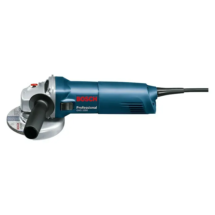 Bosch Professional Kutna brusilica GWS 1000 - 1.000 W, 125 mm, Broj okretaja pri praznom hodu: 11.000 okr/min - Pogled s lijeve strane