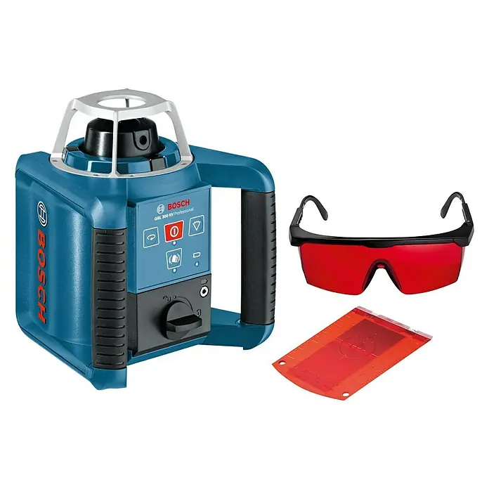 Bosch Professional Rotationslaser GRL 300 HV - Arbeitsbereich: Ø 60 m (ohne Empfänger) - Rechte Seitenansicht