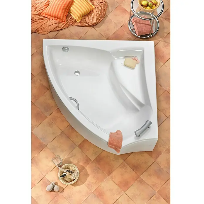 Ottofond Eckbadewanne Santorin - Rechtsseitig, 150 x 150 cm, Sanitäracryl, Weiß - Stimmungsaufnahme