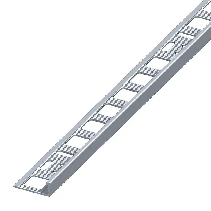 Fliesenprofil - Aluminium, Blank, 2,5 m x 20 mm - Linke Seitenansicht