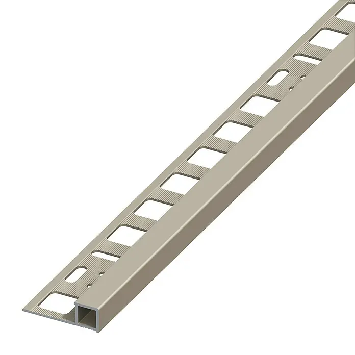 Quadroprofil - Aluminium, Titan, 1 m x 12,5 mm - Linke Seitenansicht