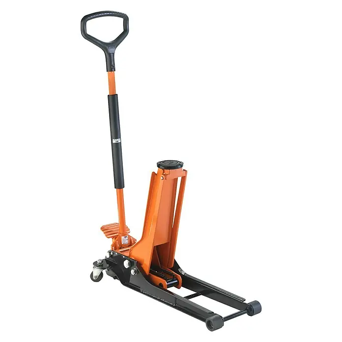 Bahco Hidraulička ranžirna podizna kolica BH11500 - Nosiva sila: 1.500 kg, Visina dizanja noža: 70 mm - 610 mm - Pogled s desne strane