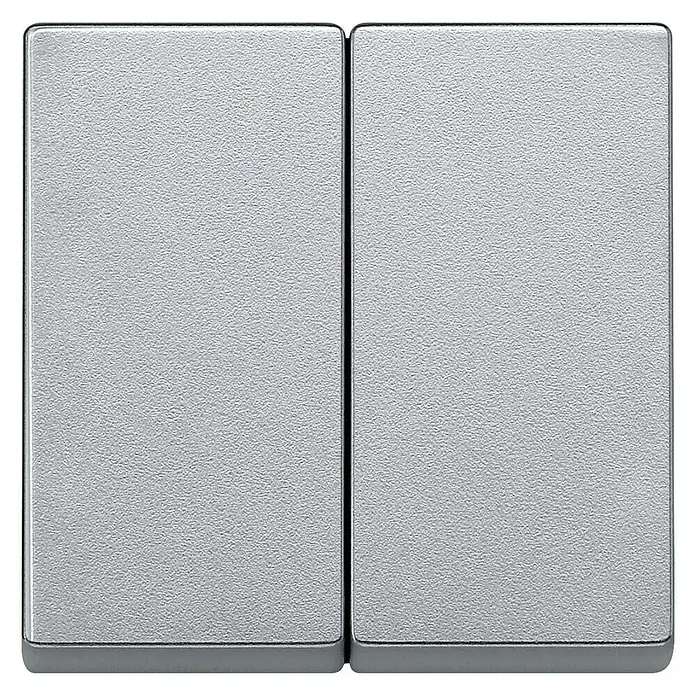 Merten M-Plan Serienschalterwippe - Aluminium, Kunststoff, IP20, Unterputz - Vorderansicht