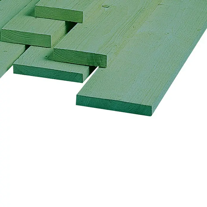 Daska - 300 x 12 x 2,3 cm, Smreka/jela, neobrađeno, Impregnirano - Pogled s lijeve strane