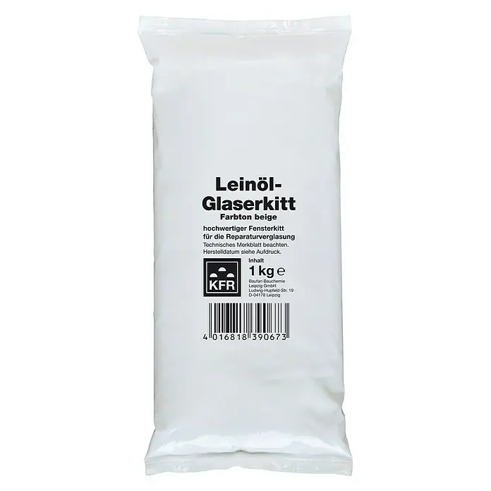 Decotric Leinöl-Glaserkitt - 1 kg, Beige - Vorderansicht