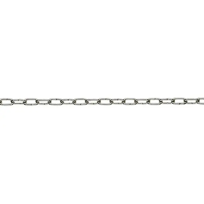Stabilit Lanac za džepni sat po dužnom metru - 1,6 mm, Čelik, Poniklano - Pogled sprijeda