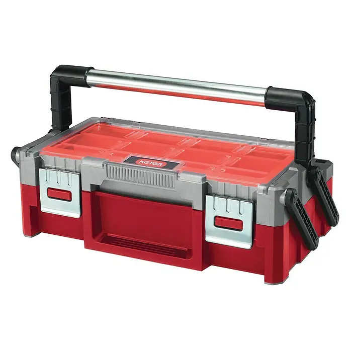Keter Werkzeugkasten Organizer 18" - Anzahl Fächer: 18, 45,8 x 24 x 14,5 mm - Vorderansicht