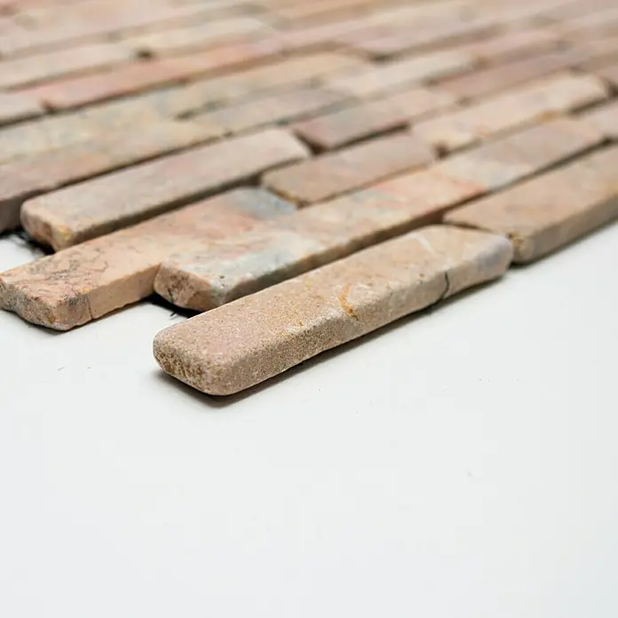 Mosaikfliese MOS BRICK 145 - 30,5 x 30,5 cm, Rot, Matt - Vorderansicht