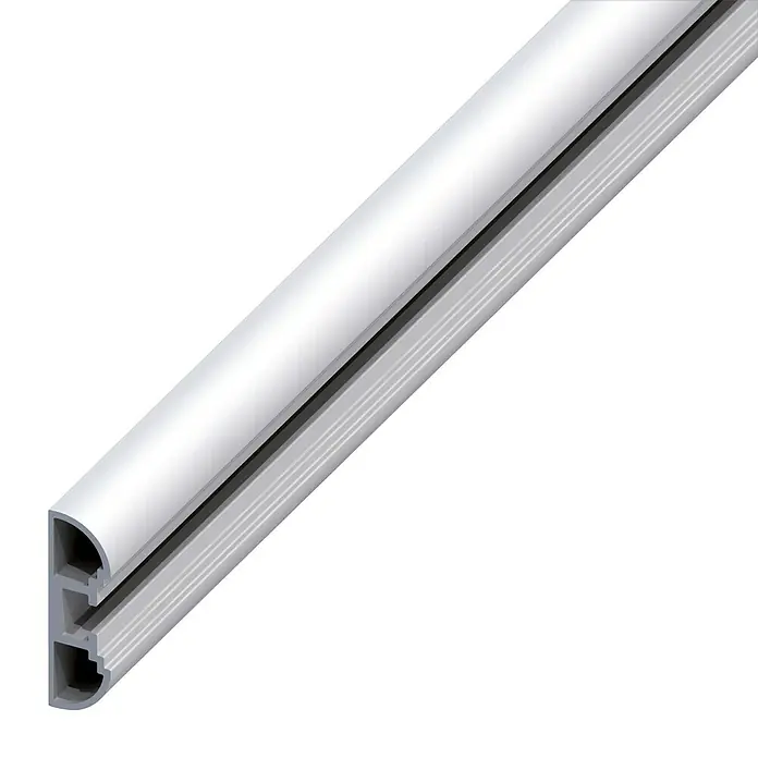 Kantoflex Coaxis Profil - 2.500 x 11 x 35,5 mm, Aluminium, Eloxiert - Linke Seitenansicht