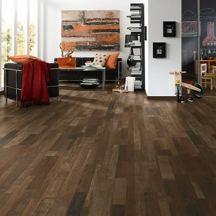LOGOCLIC Family Laminat Narni Driftwood - 1.285 x 192 x 7 mm, U pločama - Živopisni prikaz