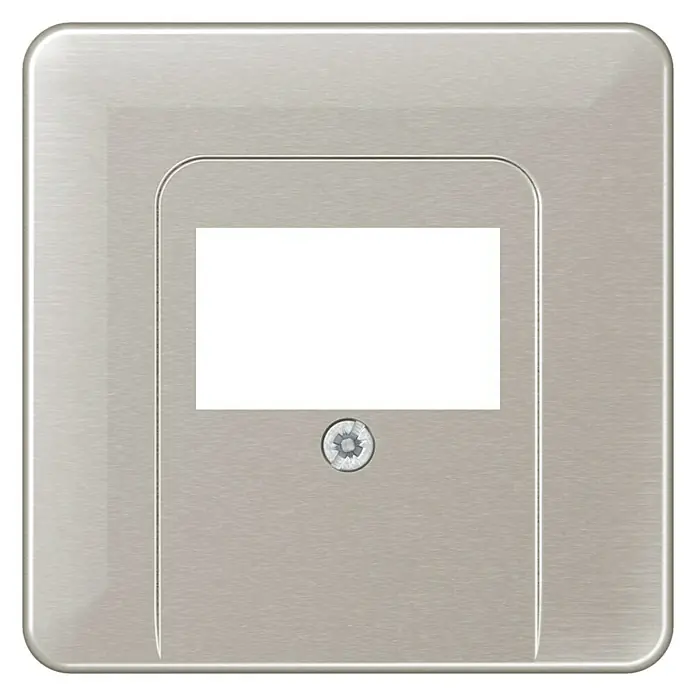 Jung CD 500 TAE-Abdeckung - Platin, Aluminium, IP20, Unterputz - Ansicht von oben