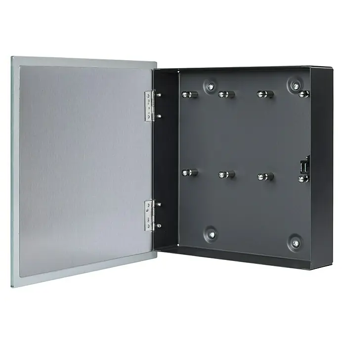 Portaferm Schlüsselbox Quadrato - Anzahl Haken: 8 Stk., 5,5 x 24 x 24 cm