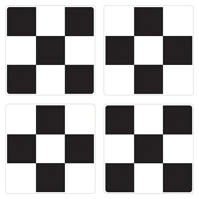 Fliesensticker - Schach, 15 x 15 cm, 4 -tlg. - Ansicht von oben