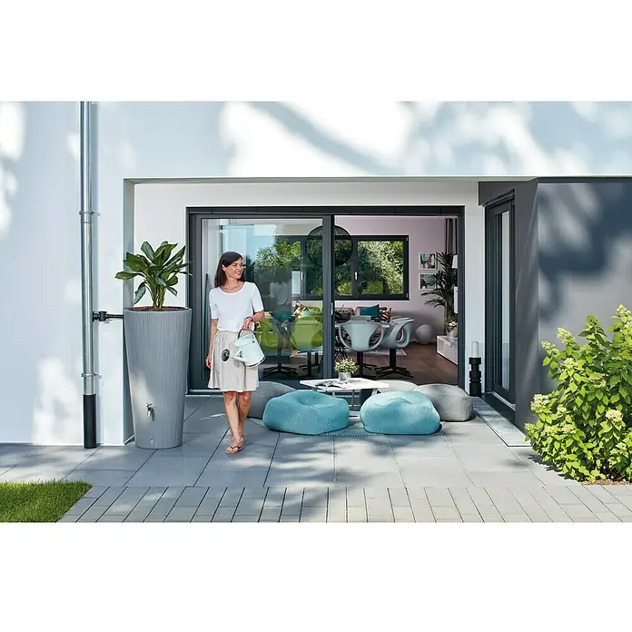 Garantia Classic Line Regenspeicher - Zinkgrau, 220 l - Stimmungsaufnahme
