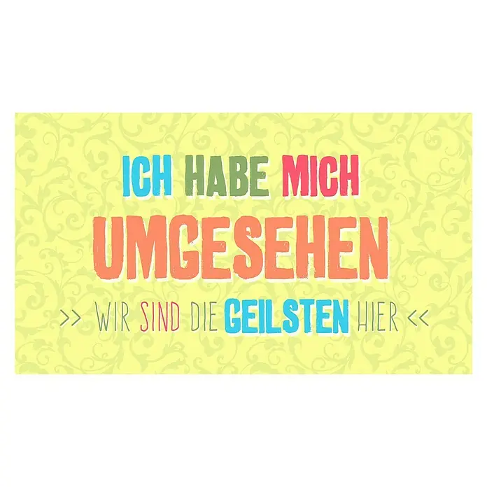 ProArt Type Hype Decopanel - Ich habe mich umgesehen ..., B x H: 30 x 15 cm - Vorderansicht