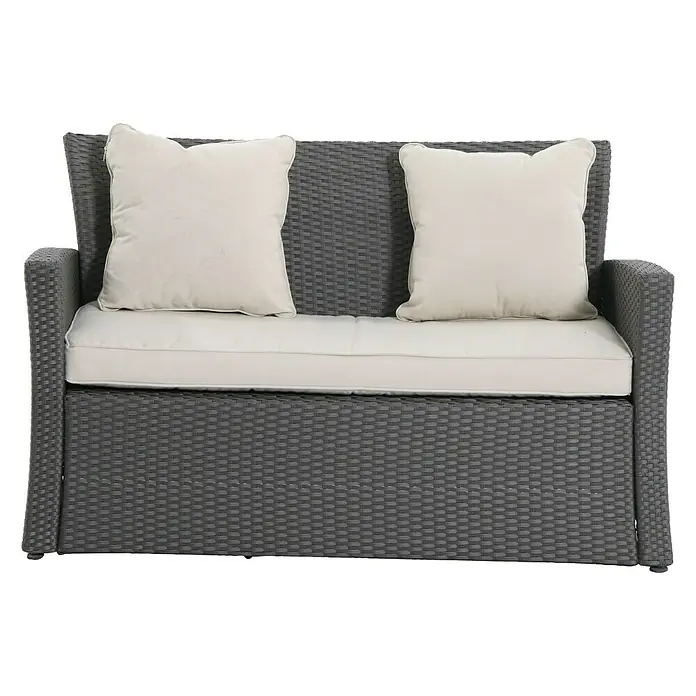 Sunfun Ersatzkissen - Anthrazit, Passend für: Sunfun Neila 2er-Loungesofa - Vorderansicht