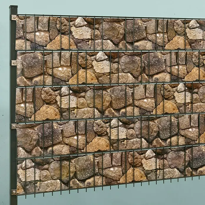 Stabilit Sichtschutzstreifen - Bruchstein, 2.050 x 19 cm