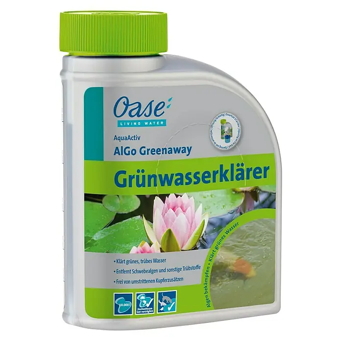 Oase AquaActiv Grünwasserklärer AlGo Greenaway - 500 ml - Vorderansicht