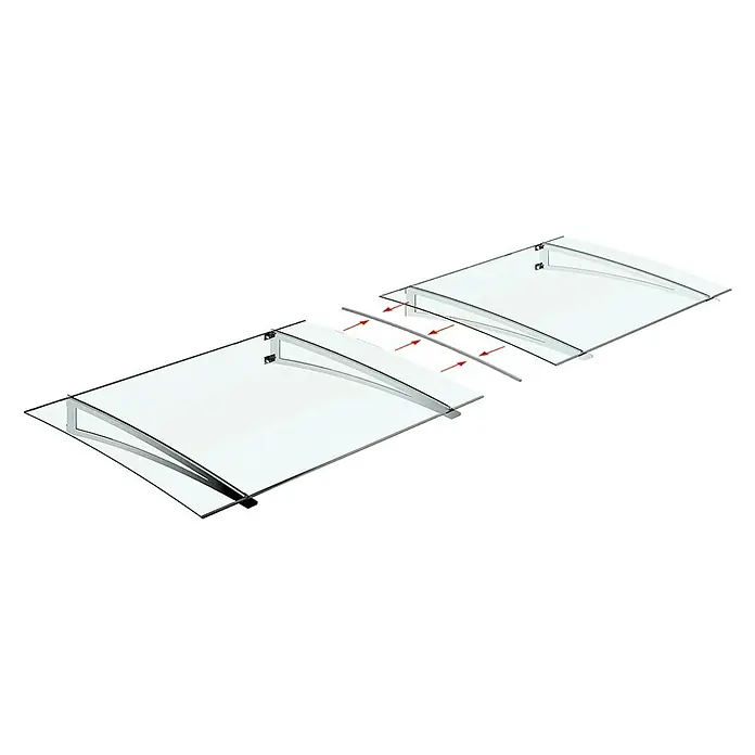 Solid Elements Spojni H profil Akzent - 900 x 20 x 7 mm, Plastika, Prikladno za: Model nadstrešnice Akzent