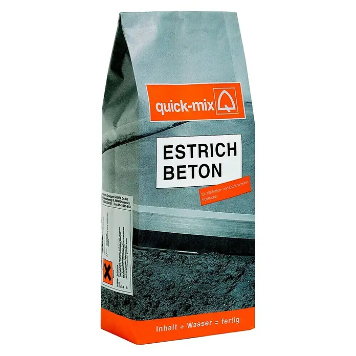 Quick-Mix Estrichbeton - 10 kg, Chromatarm - Vorderansicht