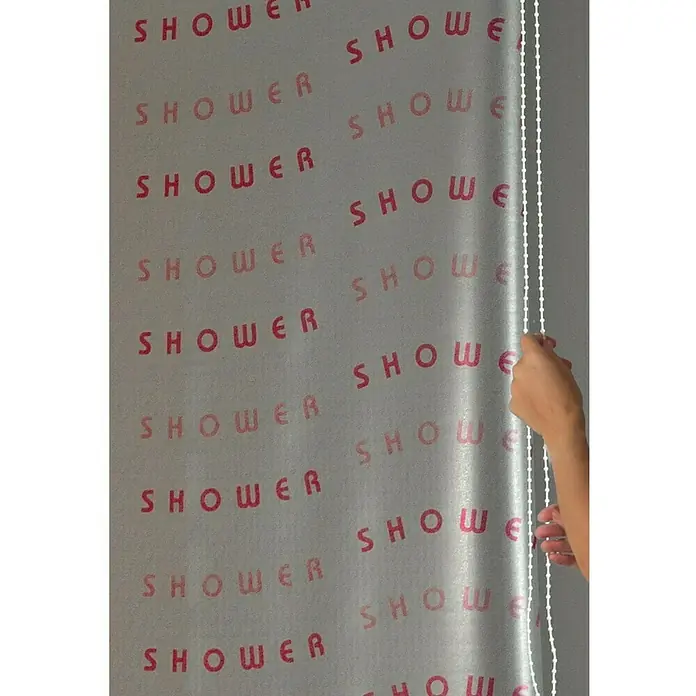 Eco-Dur Ersatzvorhang - Passend für: Eco-Dur Eck-Duschrollo, Shower, Magenta - Detailaufnahme