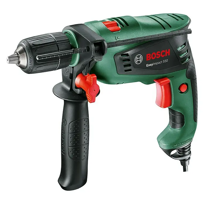 Bosch 18 V Power for All Klopboormachine EasyImpact 550 - 550 W, Onbelast toerental: 50 tpm - 3.000 tpm - Zijaanzicht links