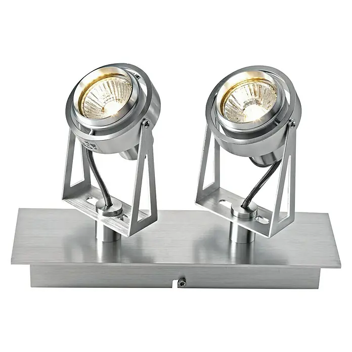 Voltolux Tech Foco para pared y techo - 100 W, L x An x Al: 27 x 8 x 17,5 cm, Plateado, GU10