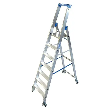 Krause Stabilo Stufenstehleiter Fahrbar